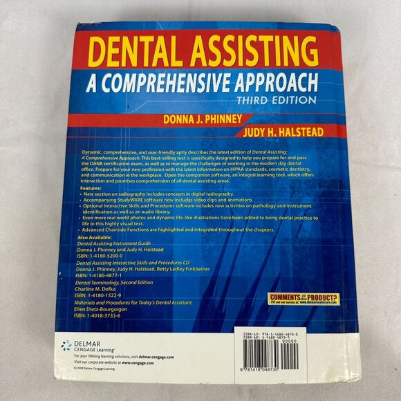 Dental Assisting: A Comprehensive Approach Third Edition By Donna J. Phinney - Picture 2 of 4